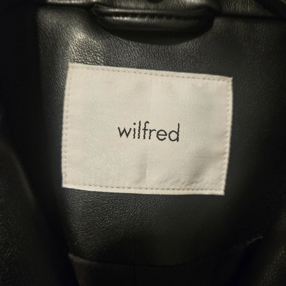 Wilfred Classic Black Leather Jacket